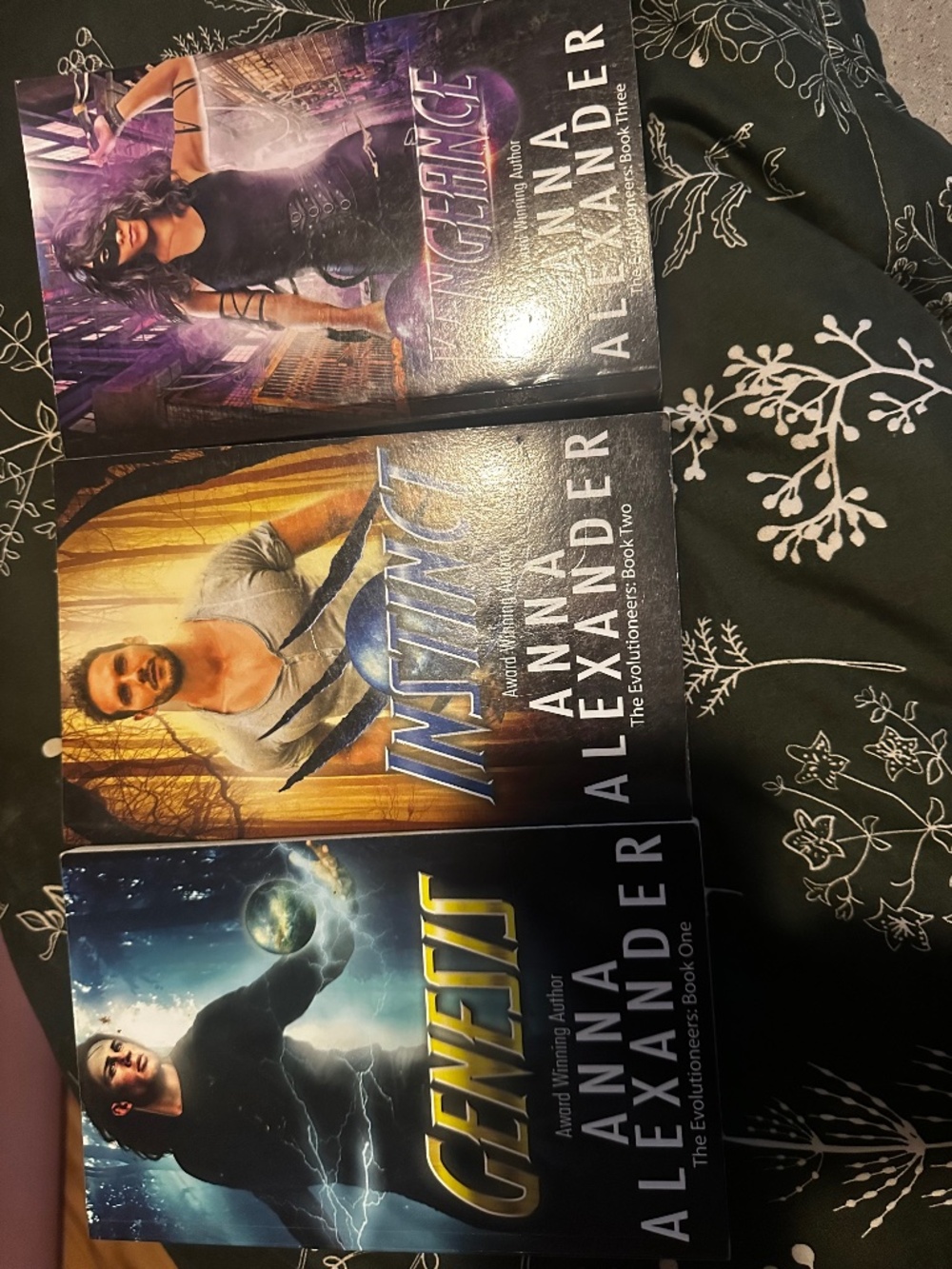 Signed Anna Alexander Evolutioneers Trilogy Complete 3 Book Set